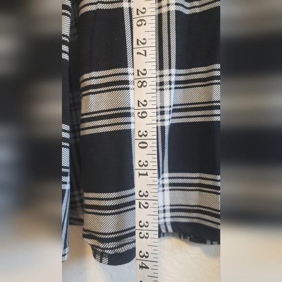 Black and White Plaid Maxi Skirt - Picture 3 of 6